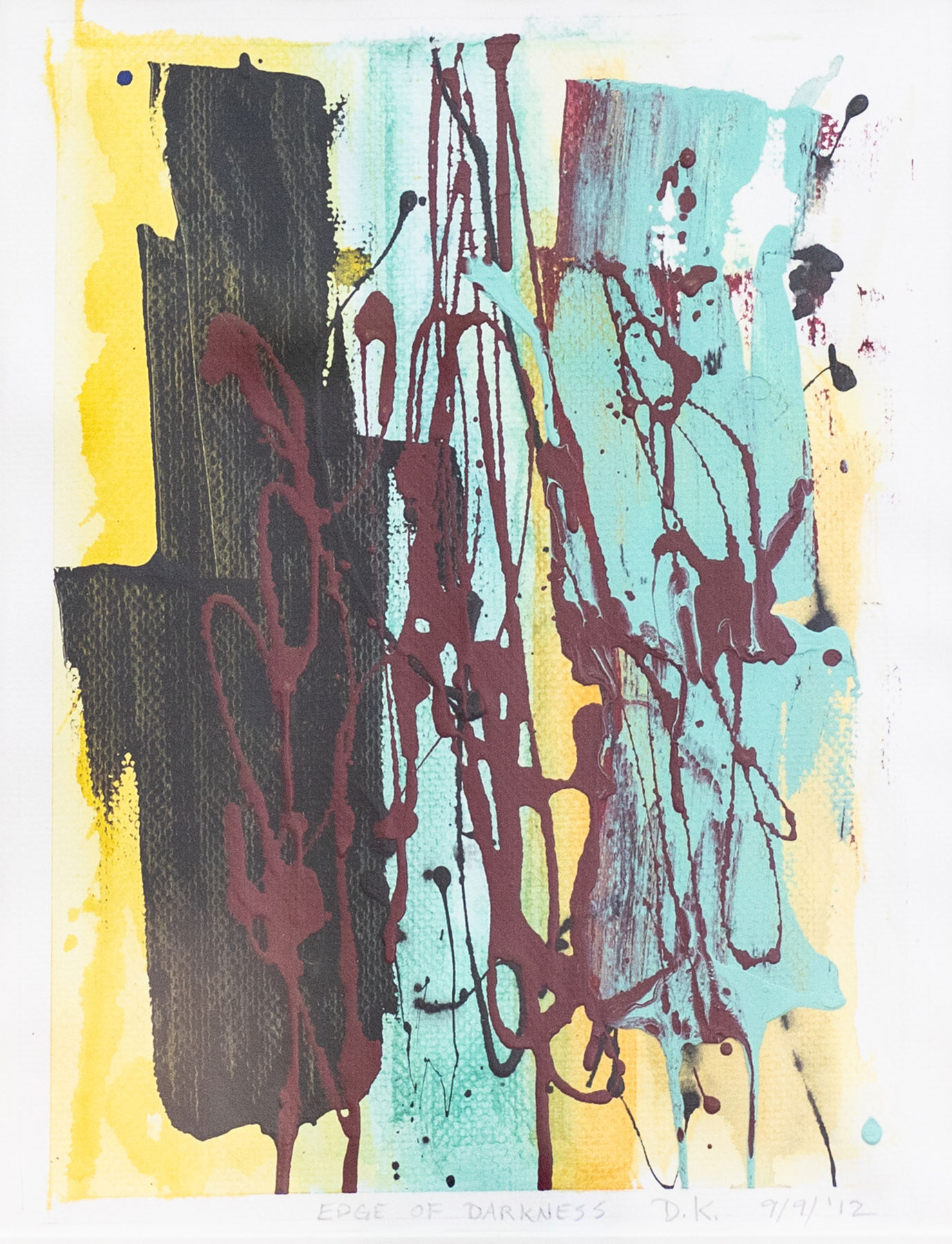 Kinnett, Doug. Edge of Darkness. Watercolor & acrylic on paper. 2012.
