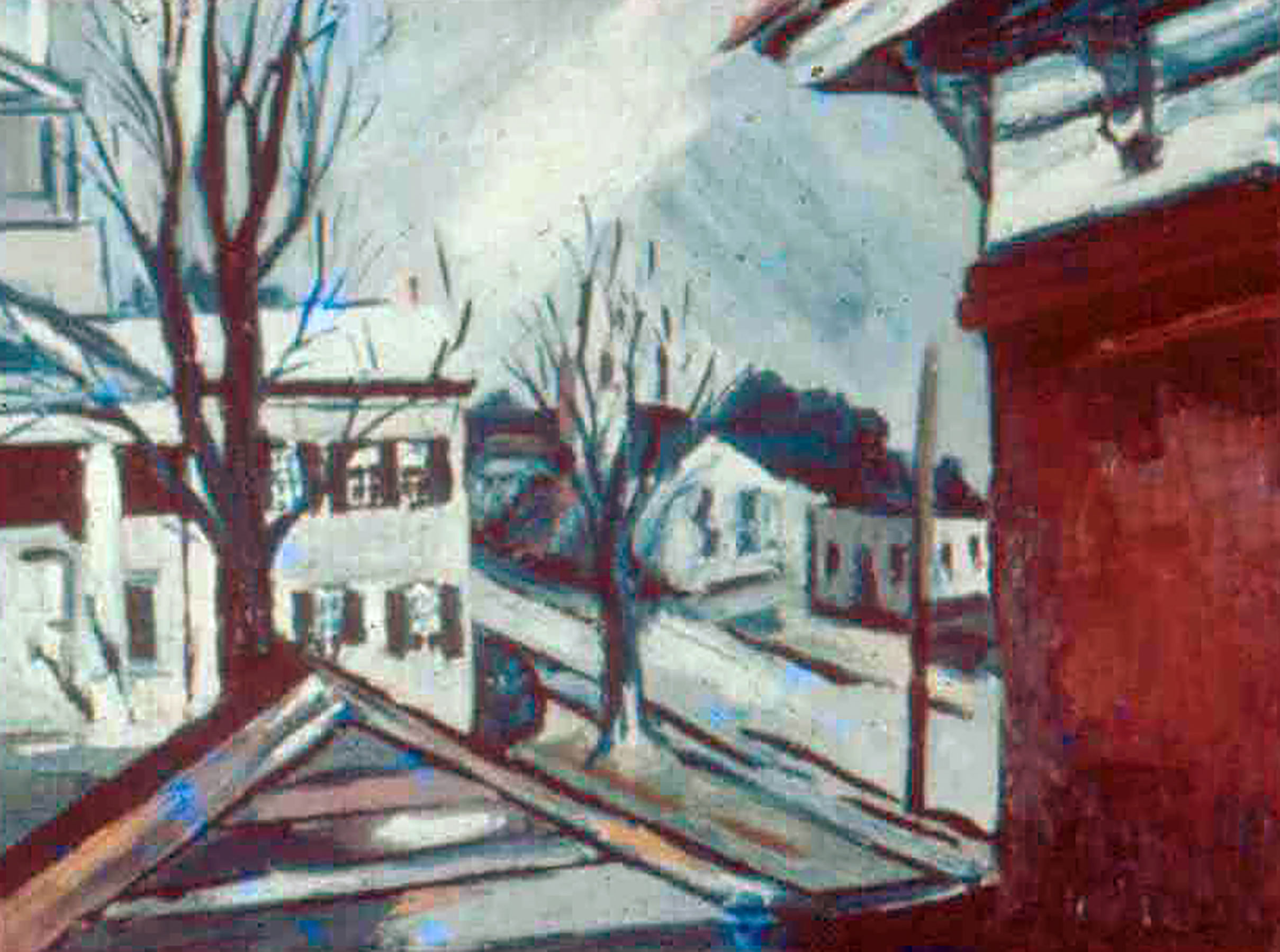 Kinnett, Doug. Shepherdstown 20. Oil on Wood. 1973.